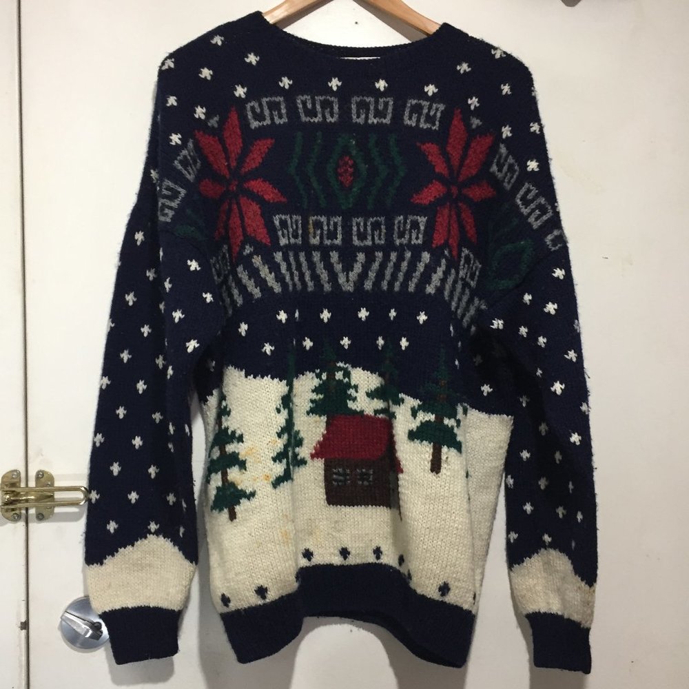 VINTAGE BRAEMAR KNITTED WOOL SWEATERS SIZE XL